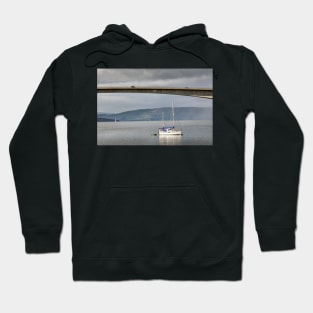 Yacht moored at Kyleakin, Isle of Skye Hoodie